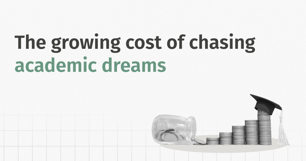 The Growing Cost of Chasing Academic Dreams